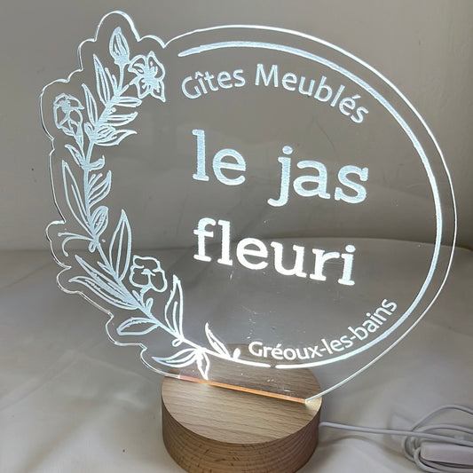 veilleuse logo professionnel gite