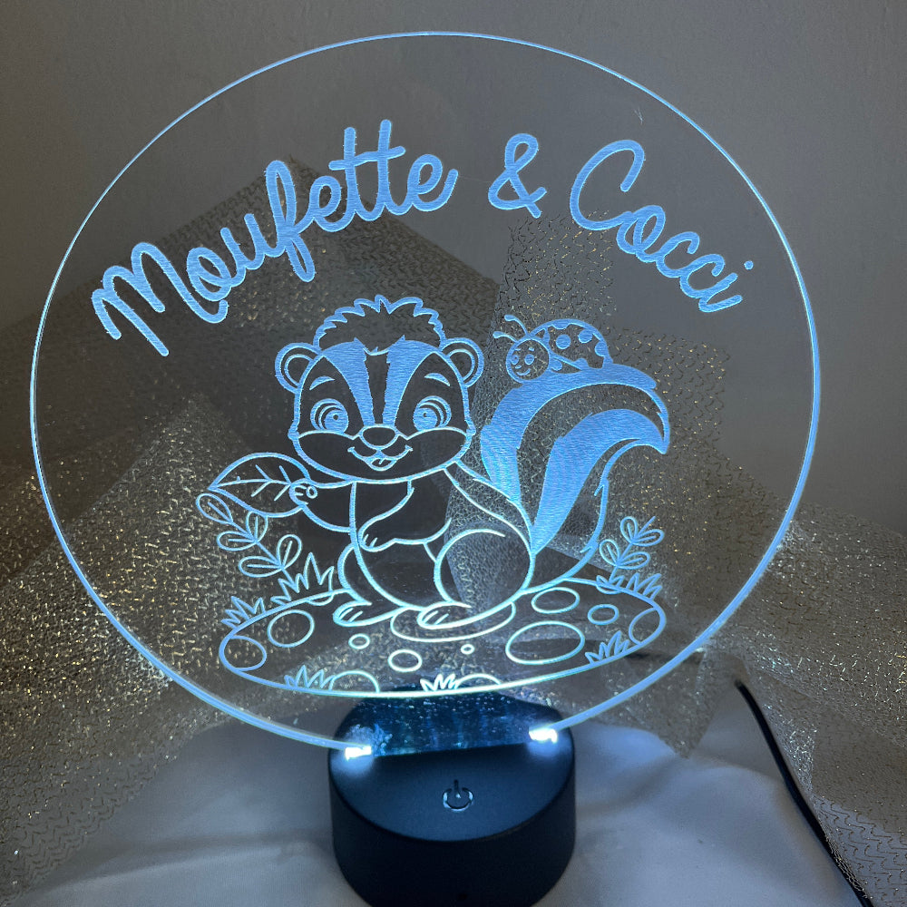 veilleuse personnalisable motif au choix