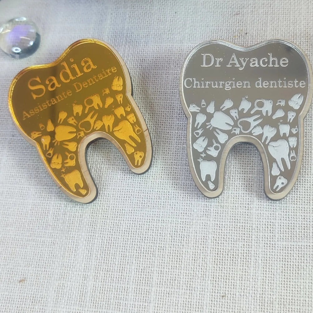 Badge à personnaliser Laurie Déco et lumières