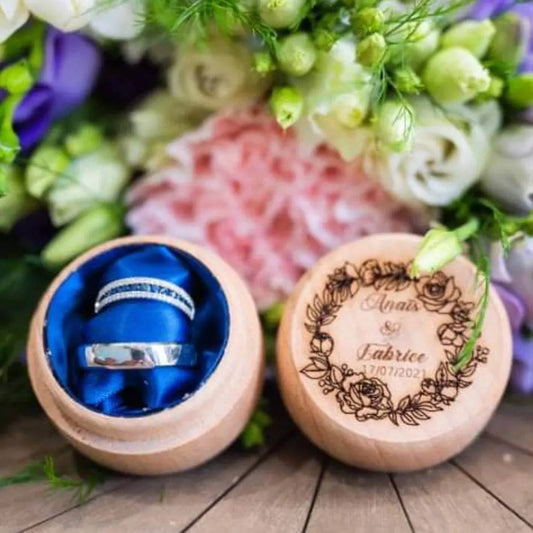 Boîte à alliances personnalisée Laurie Deco et Lumieres