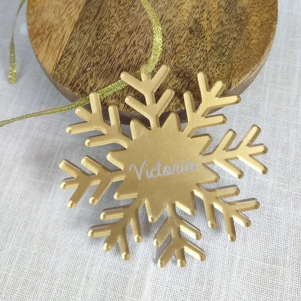 Flocon  de noël personnalisé Laurie Déco et lumières