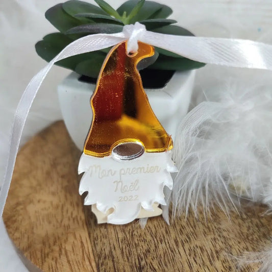 Gnome de noël personnalisé Laurie Déco et lumières