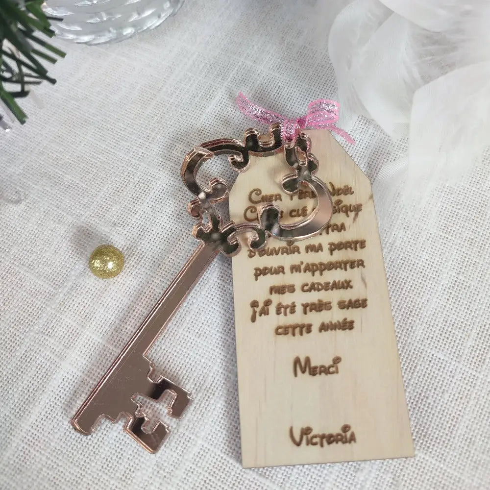 La clé magique du père Noël Laurie Déco et lumières