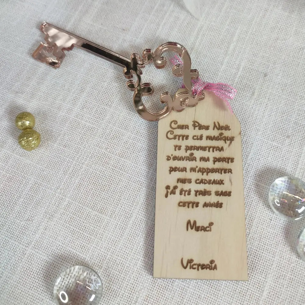 La clé magique du père Noël Laurie Déco et lumières