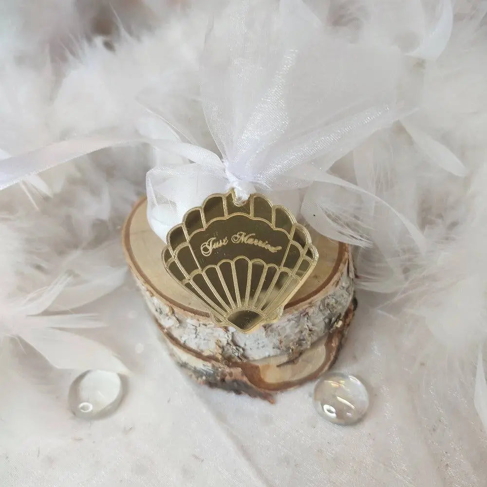 Médaillon à dragées de mariage Laurie Déco et lumiÚres