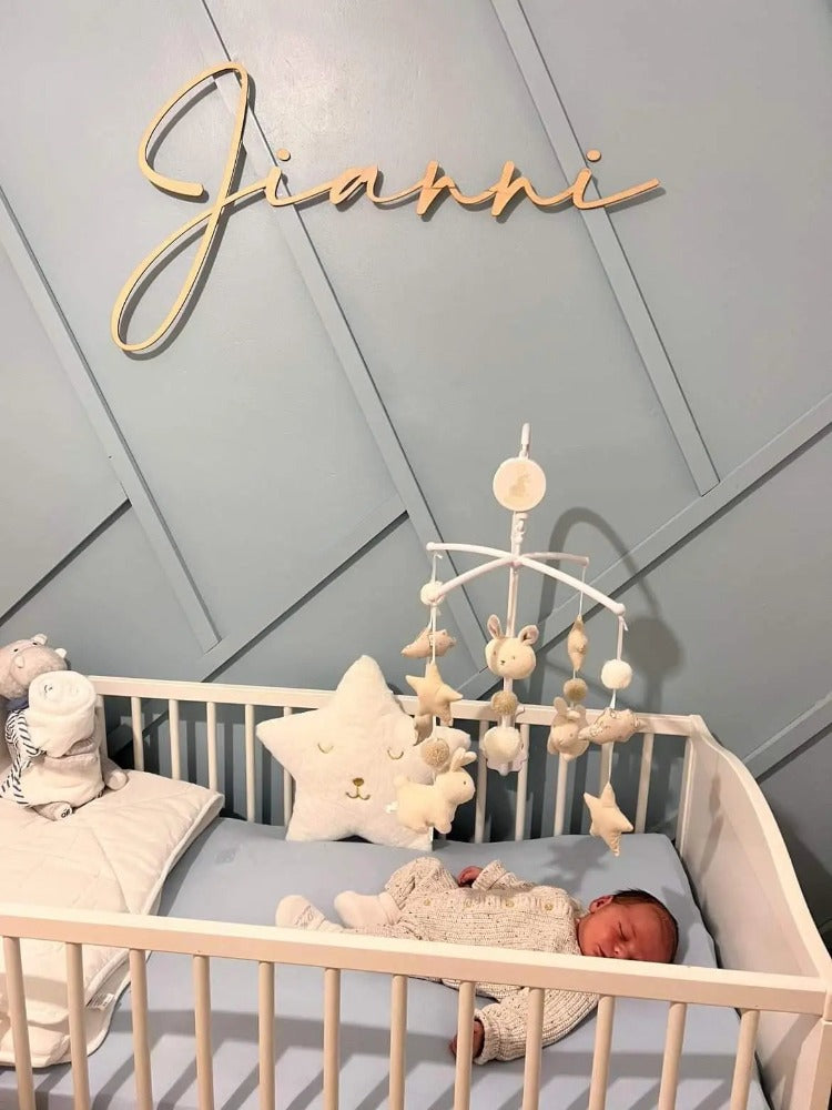 Prénom en bois mural Laurie Déco et lumières