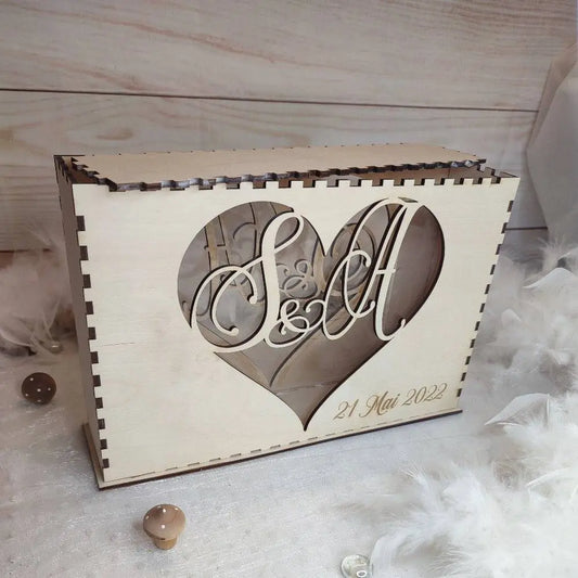 Urne à sable personnalisable Laurie Deco et lumières