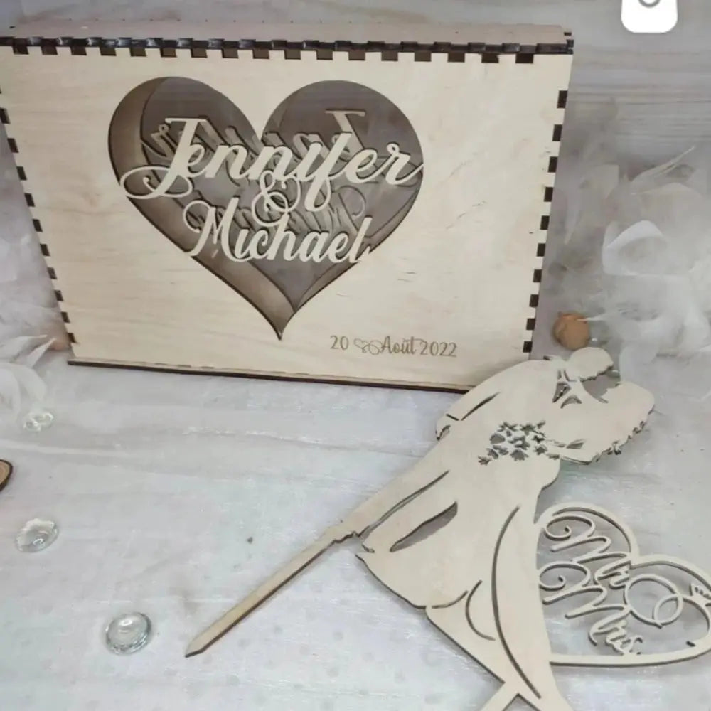 Urne Ă sable personnalisable Laurie Deco et lumiĂšres