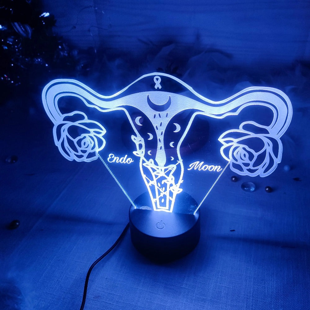 Veilleuse avec logo professionnel Laurie Deco et lumières