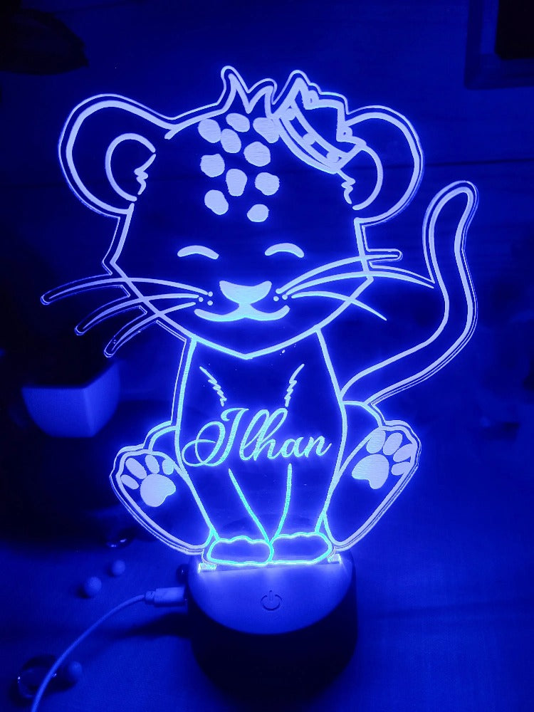 Veilleuse lionceau personnalisée Laurie Déco et lumières