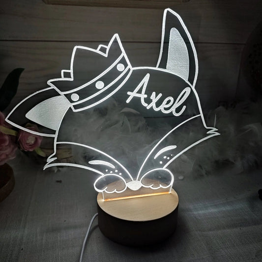 Veilleuse tête de renard Laurie Deco et lumières