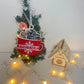 Boule de Noël chocolat chaud personnalisée Laurie Déco et lumières