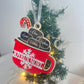 Boule de Noël chocolat chaud personnalisée Laurie Déco et lumières