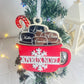 Boule de Noël chocolat chaud personnalisée Laurie Déco et lumières