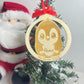 Boule de noël personnalisable en découpe Laurie Déco et lumières
