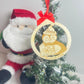 Boule de noël personnalisable en découpe Laurie Déco et lumières