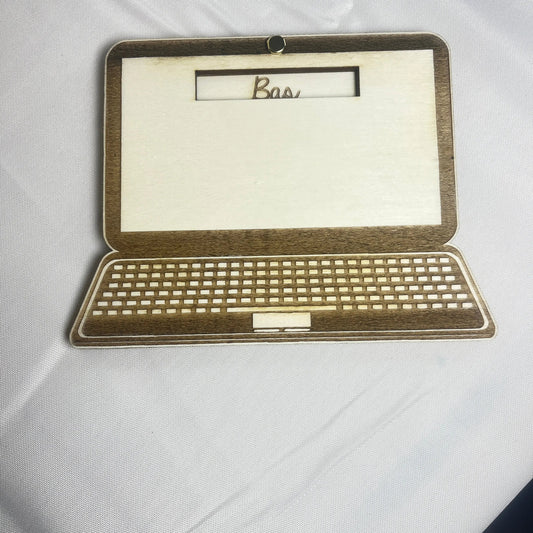 Carte annonce ordinateur personnalisée Laurie Déco et Lumières