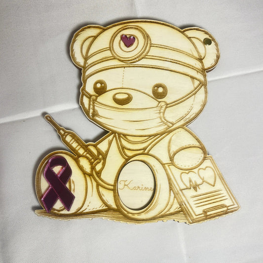 Carte de soutien contre le cancer Laurie Déco et lumières