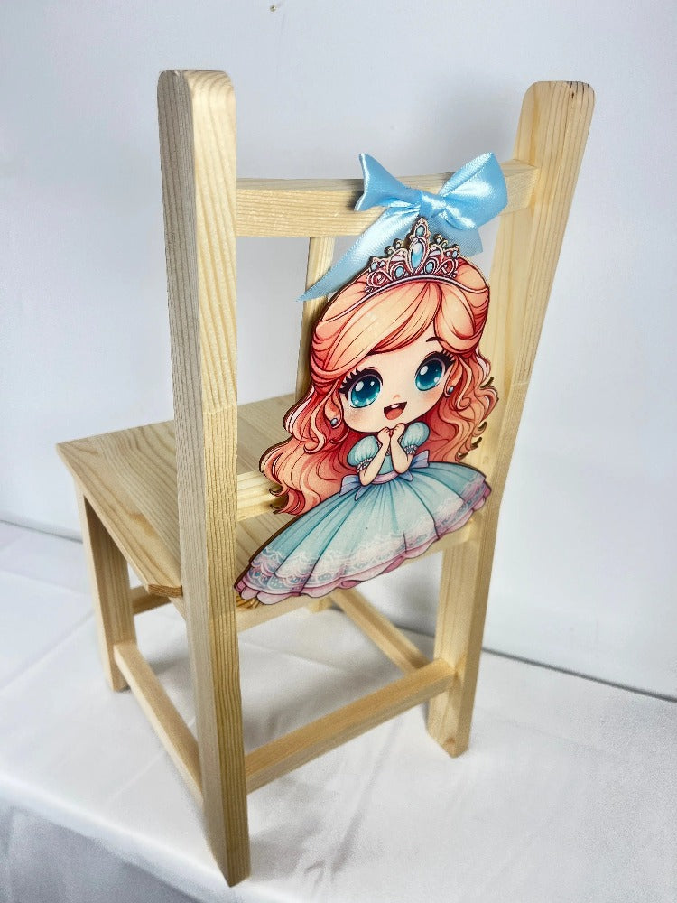 Chaise en bois décorative personnalisée Laurie Déco et Lumières