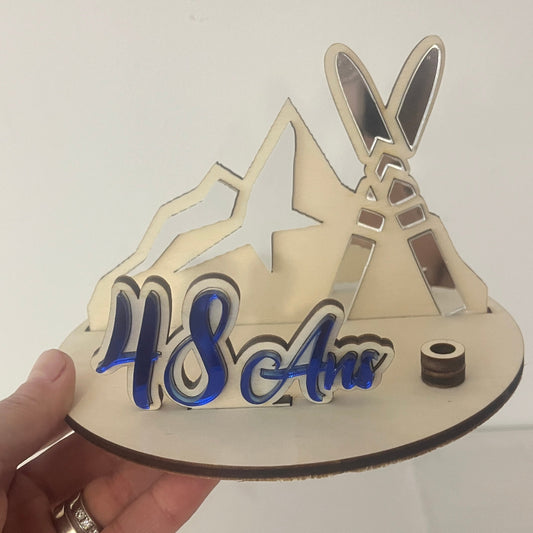 Décor de gâteau d’anniversaire personnalisé
