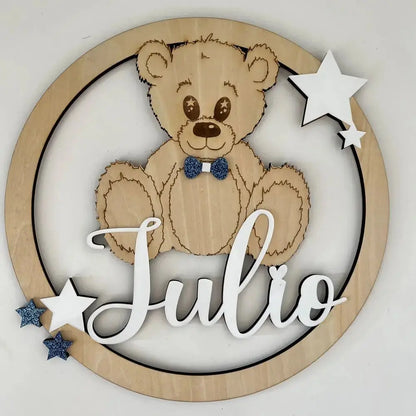 couronne bois ourson julio