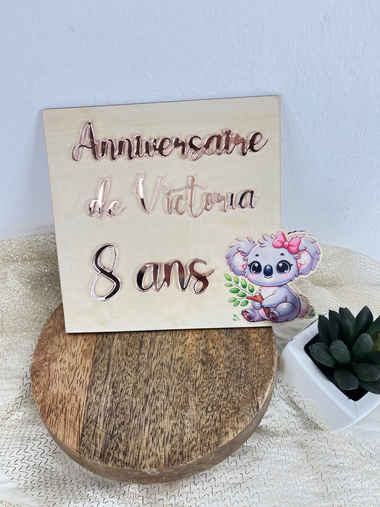 Carte d'invitation anniversaire personnalisée