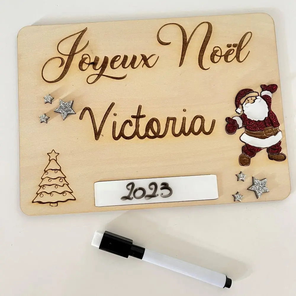 Panneau photo de noël Laurie Déco et lumières