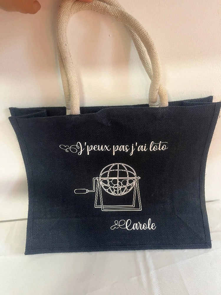 Sac de plage personnalisé Laurie Déco et lumières