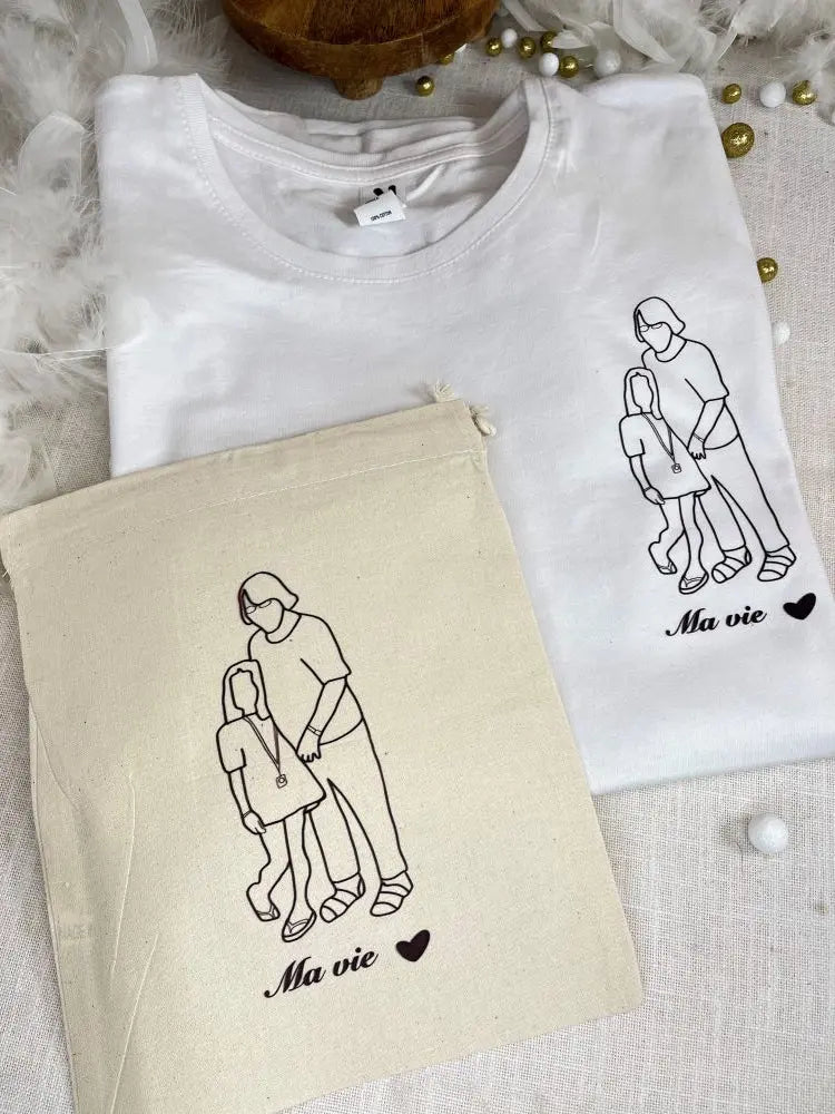 T shirt femme personnalisé Laurie Déco et lumières