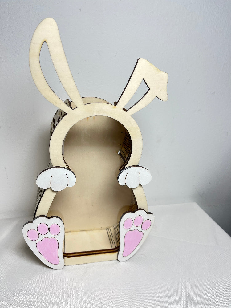 Tirelire pour chocolats de Pâques lapin vide