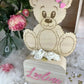 Urne de baptême nounours personnalisée - Laurie Déco et lumières