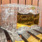 Urne en plexiglas de mariage personnalisée Laurie Déco et lumières