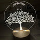 Veilleuse arbre de vie personnalisé Laurie Déco et lumières