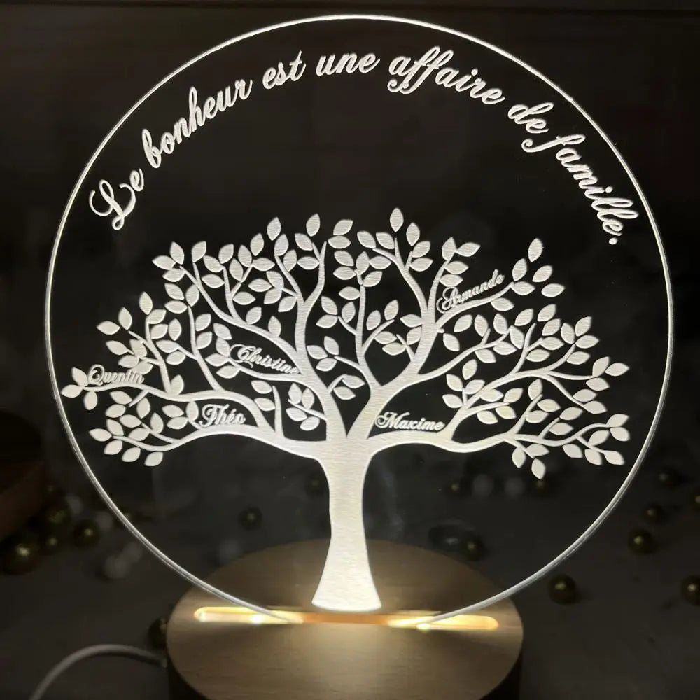 Veilleuse arbre de vie personnalisé Laurie Déco et lumières