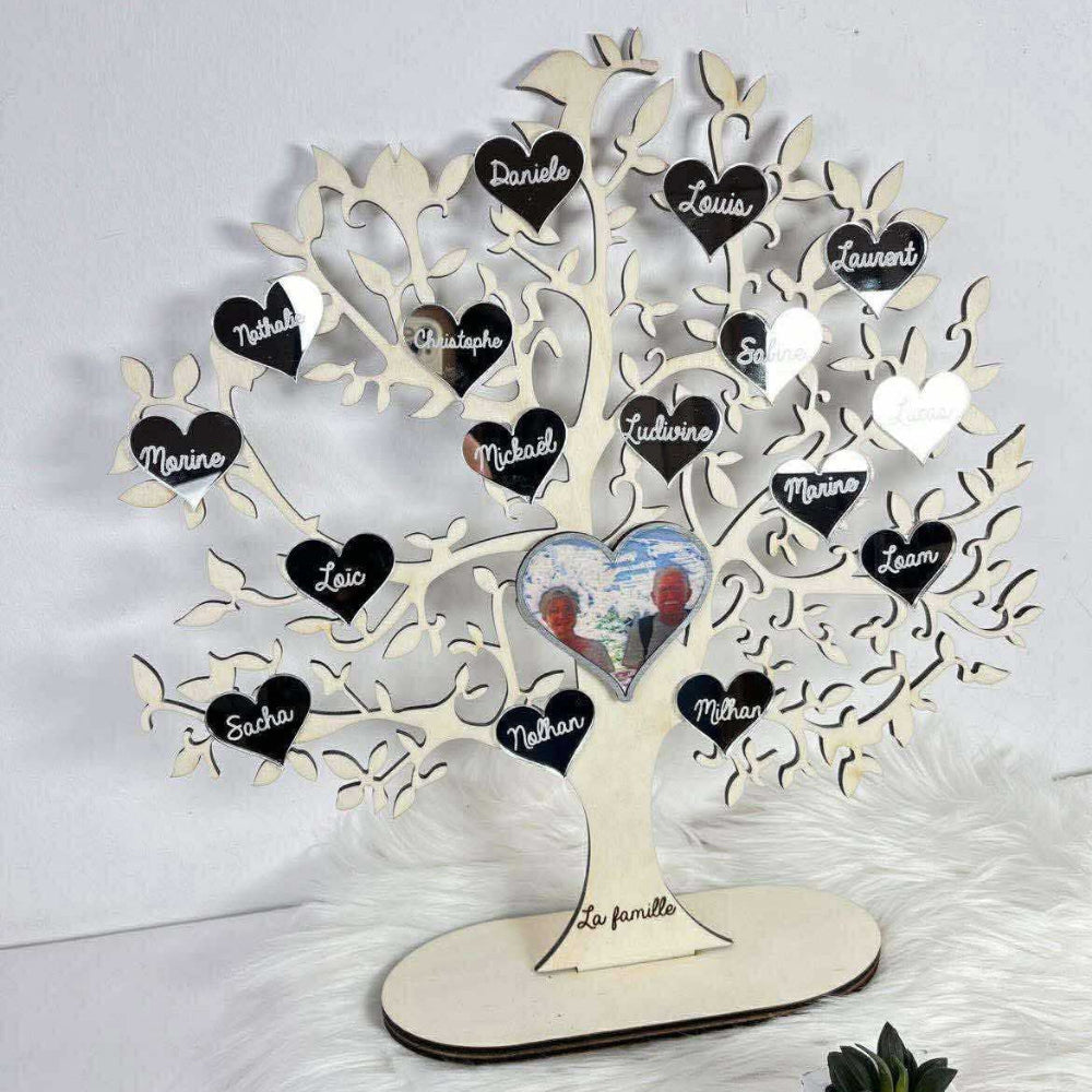 arbre de famille  bois personnalisable photo