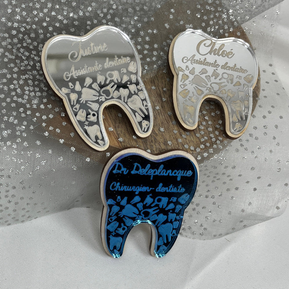 badge dentaire personnalisable