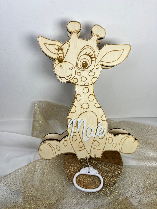 boite a musique girafe personnalisable 