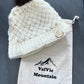 bonnet crochet fait main blanc valvic mountain