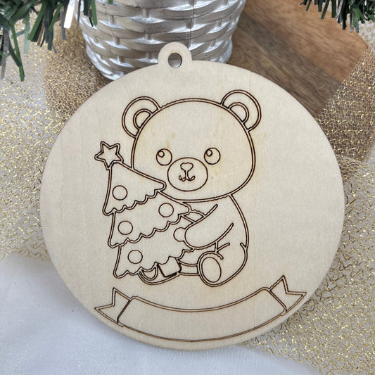 boule de noel a colorier 