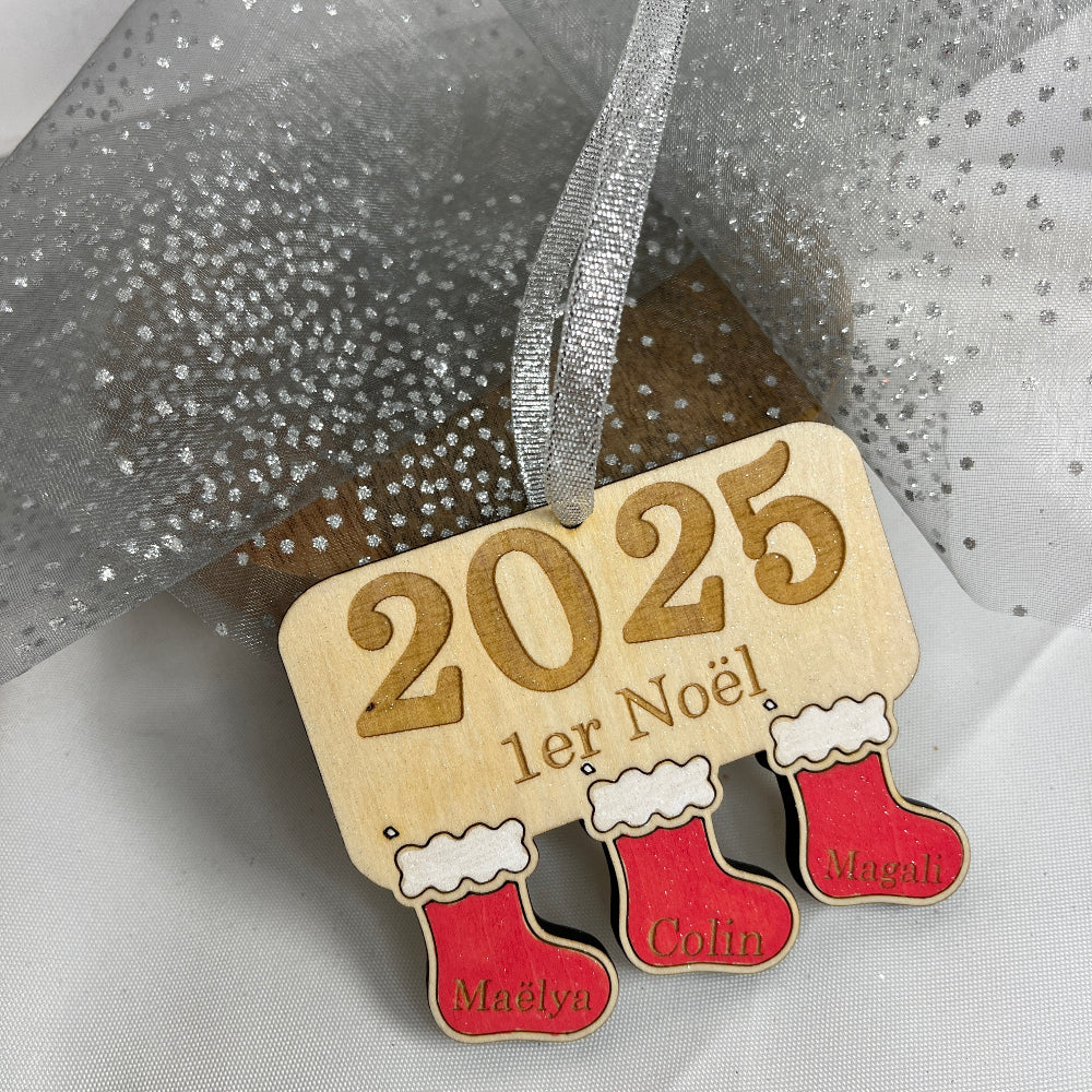 boule de noel chaussette personnalisable