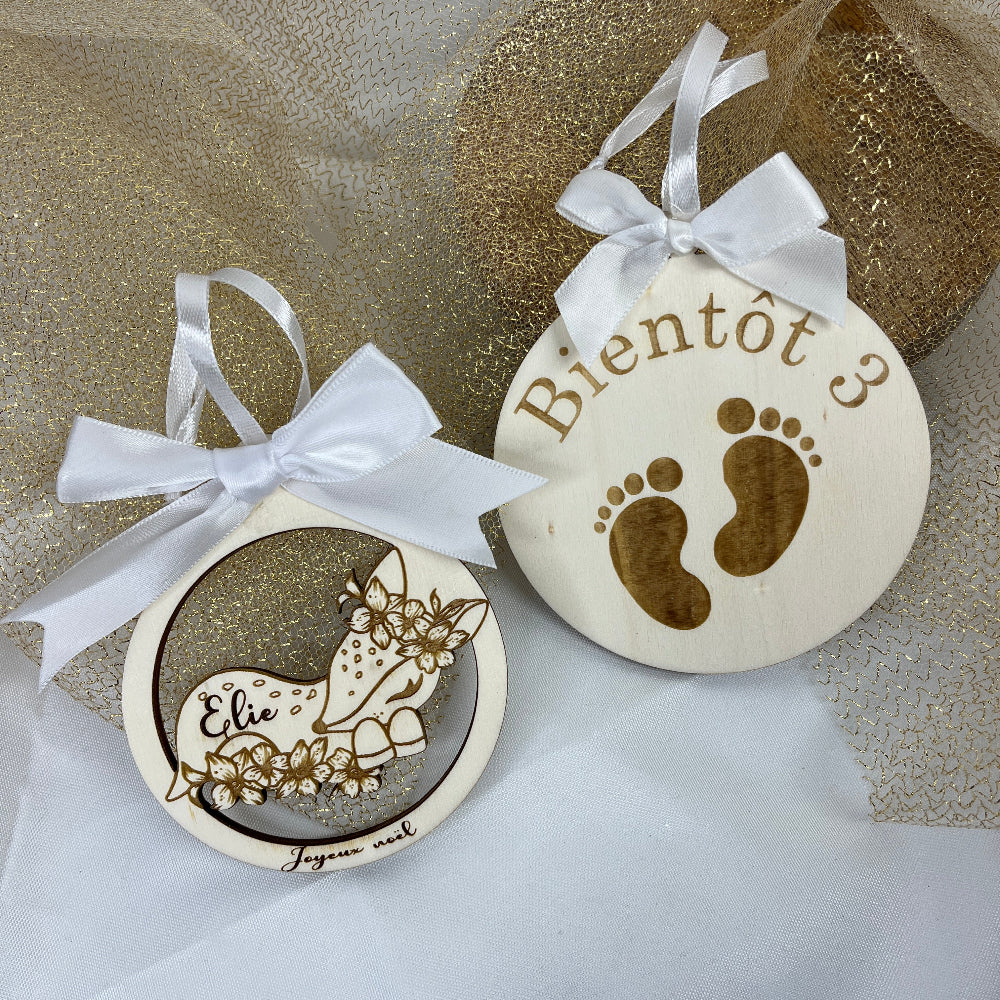 boule de noel decoupe biche