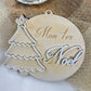 boule de noel sapin en bois personnalisable 