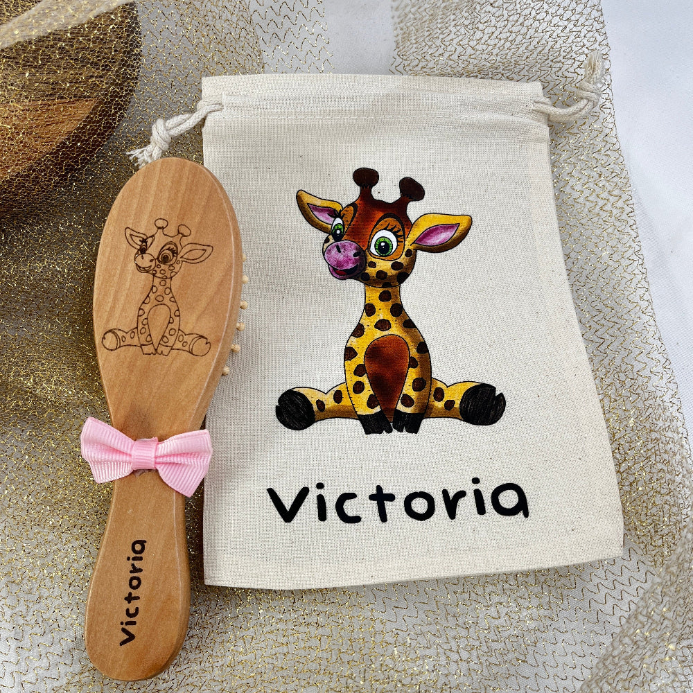 brosse girafe personnalisable 