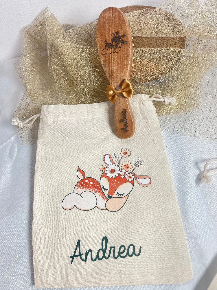 brosse petite fille faon