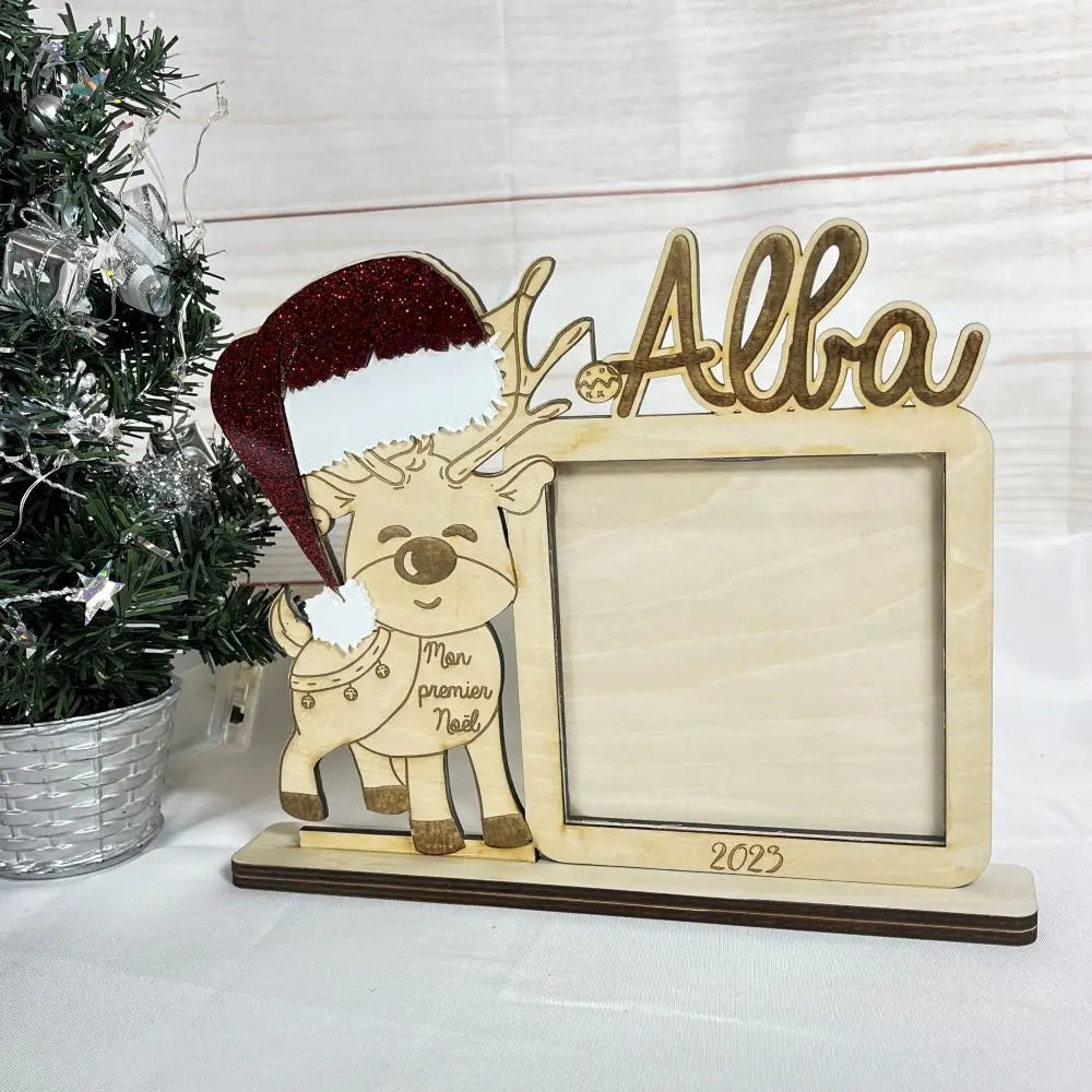 cadre photo personnalisé noël des tous petits Laurie Déco et Lumières