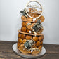 cake topper bois rond personnalisable 