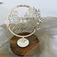 cake topper montgolfiere en bois 