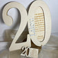 carte anniversaire 20 ans en bois personnalisable 