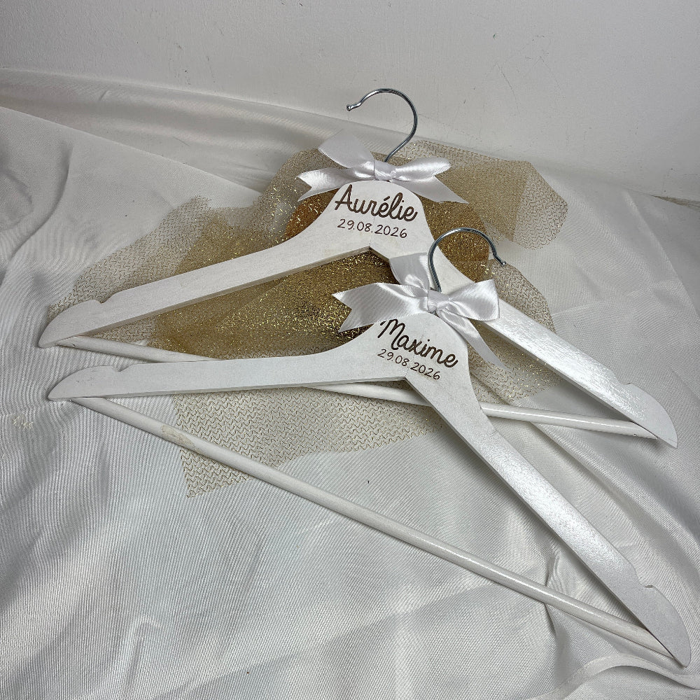 cintre de mariage personnalisable