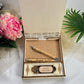 coffret bois photo de mariage personnalisable ouvert